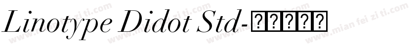 Linotype Didot Std字体转换